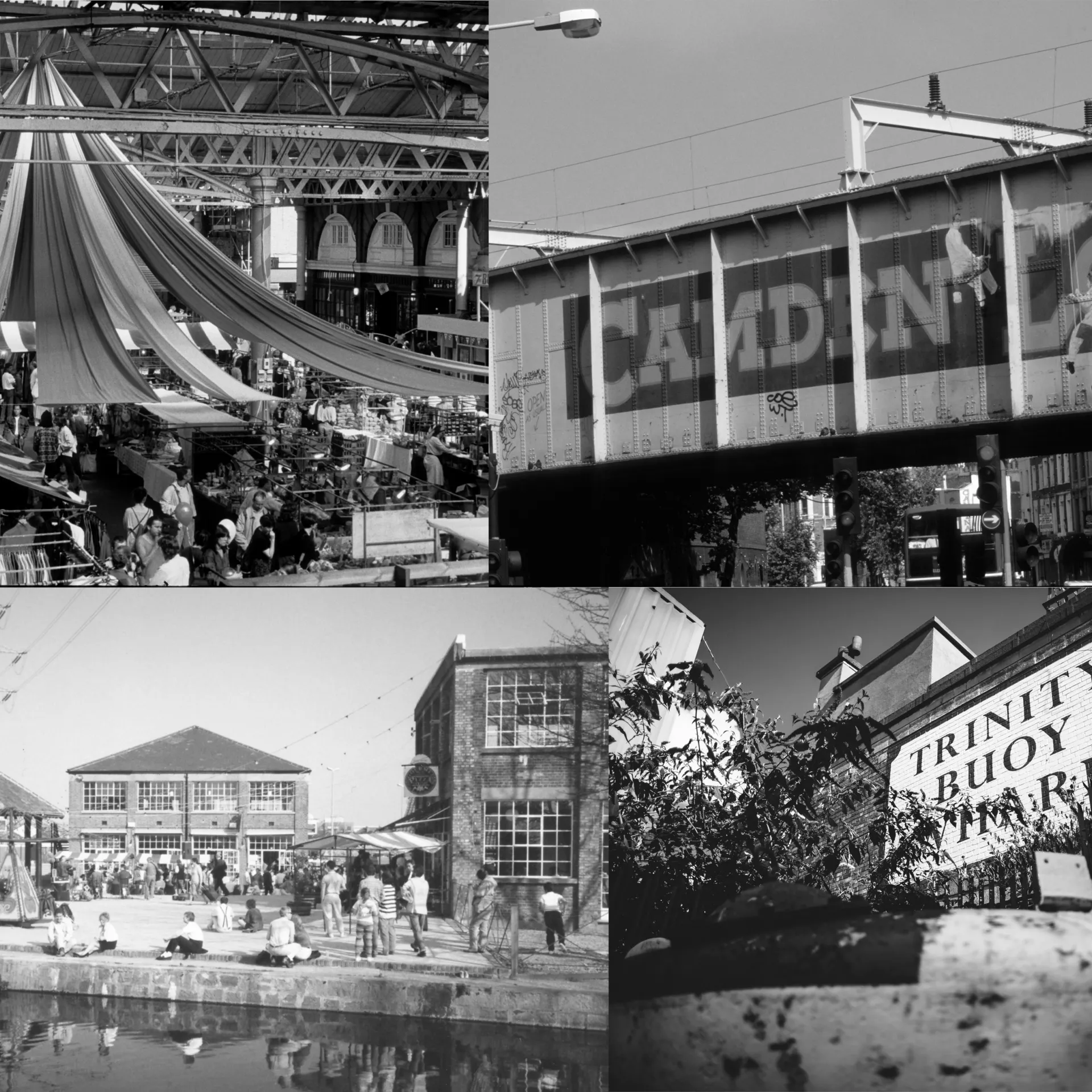 Camden Lock, Spitalfields, Trinity buoy Wharf